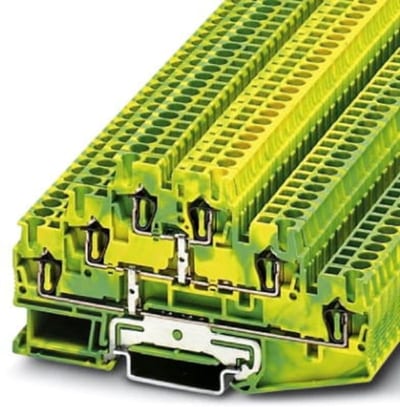 Spring-Cage Ground Terminal Block (ST 2,5-3PE)