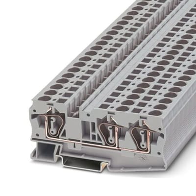 Phoenix Contact ST 6-TWIN Spring-Clamp Terminal Block 4-Connection 0.2-6 mm² Grey