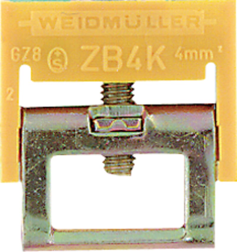 Weidmuller ZB 4K GE/GN Earth Clamp Bracket