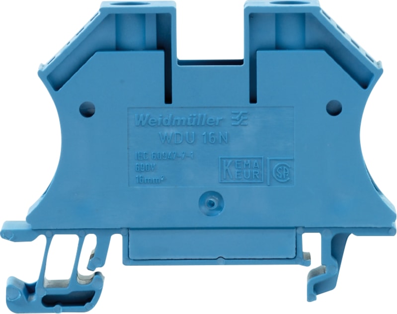 DIN-RAIL Terminal WDU 16N BLUE