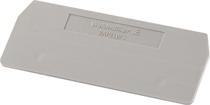 Weidmüller ZAP/TW 3 End Plate for Spring-Force Terminal Series