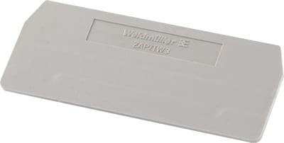 Weidmüller ZAP/TW 3 End Plate for Spring-Force Terminal Series