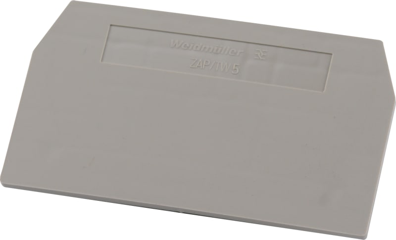 Weidmüller ZAP/TW 5 End Plate for ZDU 6 Spring-Force Terminals