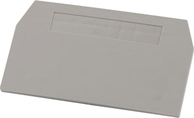 Weidmüller ZAP/TW 5 End Plate for ZDU 6 Spring-Force Terminals
