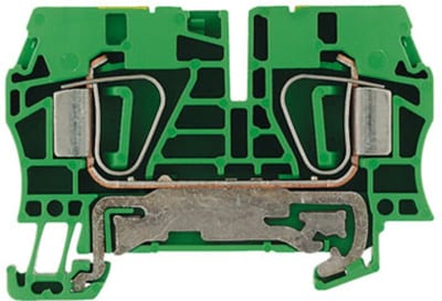 Weidmüller ZPE 6 Earth Feed-Through Terminal Block 6 mm² Spring Clamp Green/Yellow