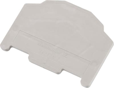 J.f.knudtzen ZAP/TW7 End and Intermediate Plate for ZDU 2 Terminal Blocks Dark Beige
