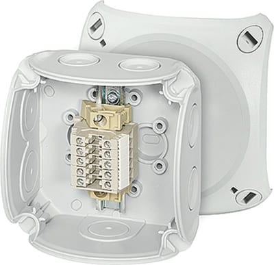 Terminal block box 5X2,5mm²Al/Cu