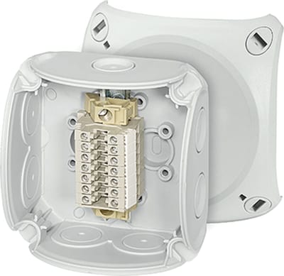 Terminal block box 7X2,5mm²Al/Cu
