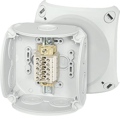 Terminal block box 5X4MM² Al/Cu