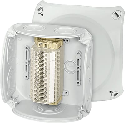 Terminal block box 12X4MM²Al/Cu