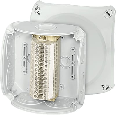 Terminal block box 14X4MM²Al/Cu