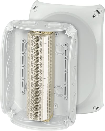 Terminal block box 24X4MM²Al/Cu