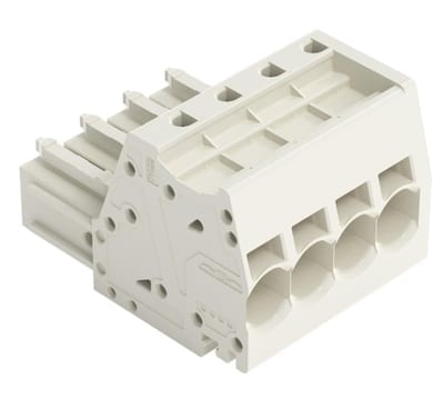 1-Conductor female connector, 10 mm², Pin spacing 7.62 mm, 4-Pole, 100% protected against mismating