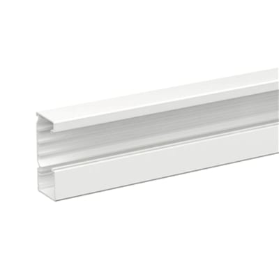 TEK Wall Trunking 161x72 mm, 2.5 m, PVC, Polar White