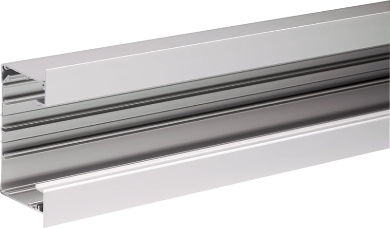 INKA Wall Trunking 123x72 mm, 2.5 m, Anodised Aluminium, Halogen-Free (5506310)