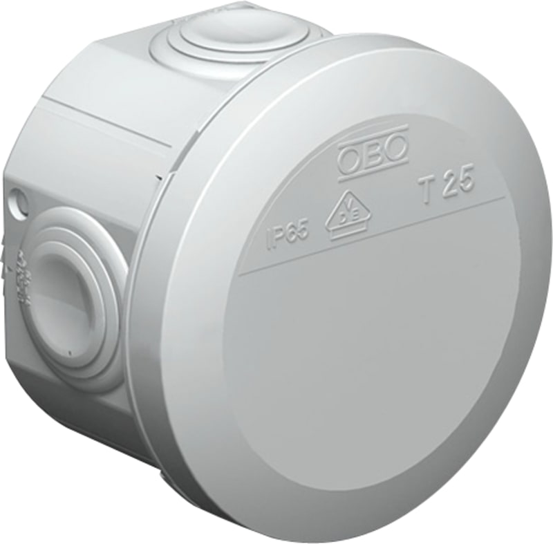 JUNCTION BOX T25 White Round 80X25 (2007509)