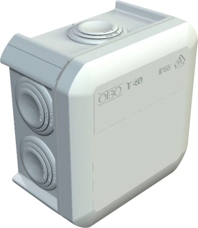 Junction BOX T40-WHITE 90X90X52