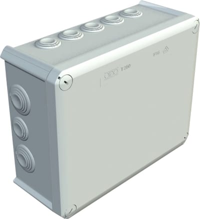 Junction BOX T250-WHITE 240X190X95