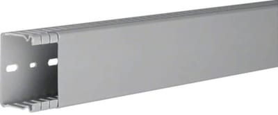 Hager Systemer Slotted panel trunking made of PVC BA6 40X60MM stone grey BA64006007030B