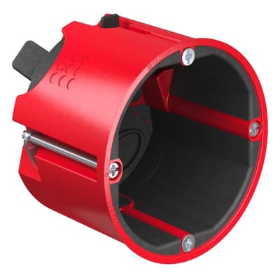 Fire wall box red single deep