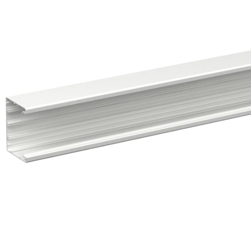 INKA Wall Trunking 101x72 mm, 2.5 m, Lacquered Aluminium, Polar White, Halogen-Free (5504003)