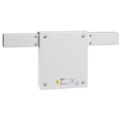 Centre feed 40A white/bus