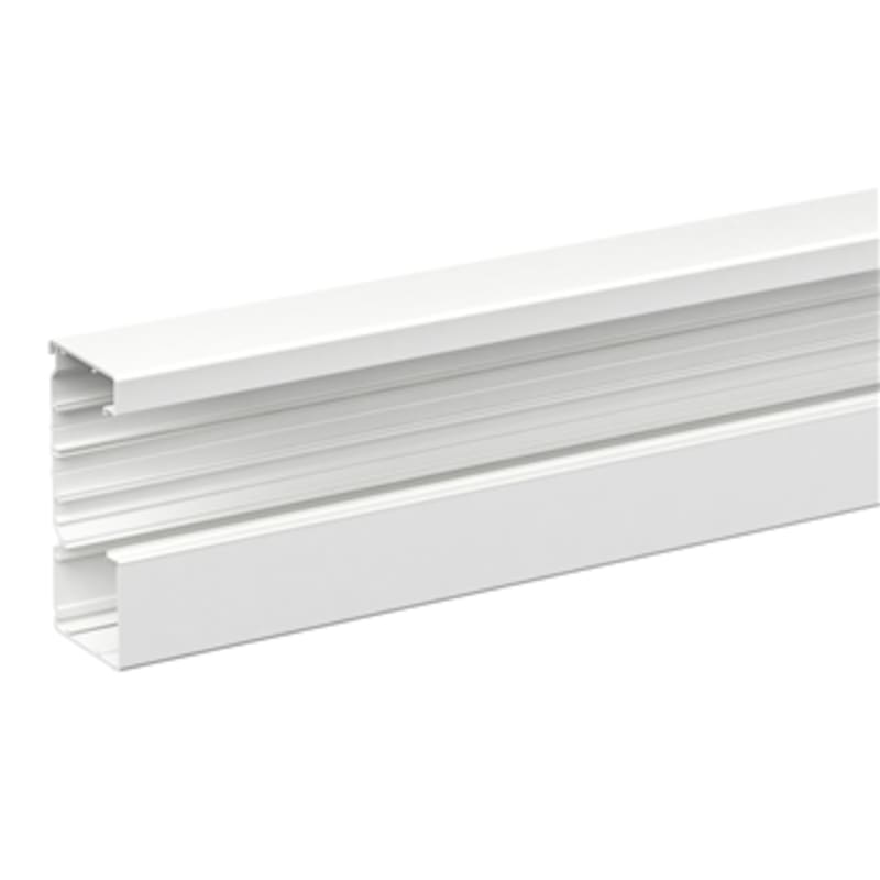 INKA Wall Trunking 161x72 mm, 2.5 m, Lacquered Aluminium, White, Halogen-Free (5510023)