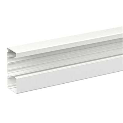 INKA Wall Trunking 161x72 mm, 2.5 m, Lacquered Aluminium, White, Halogen-Free