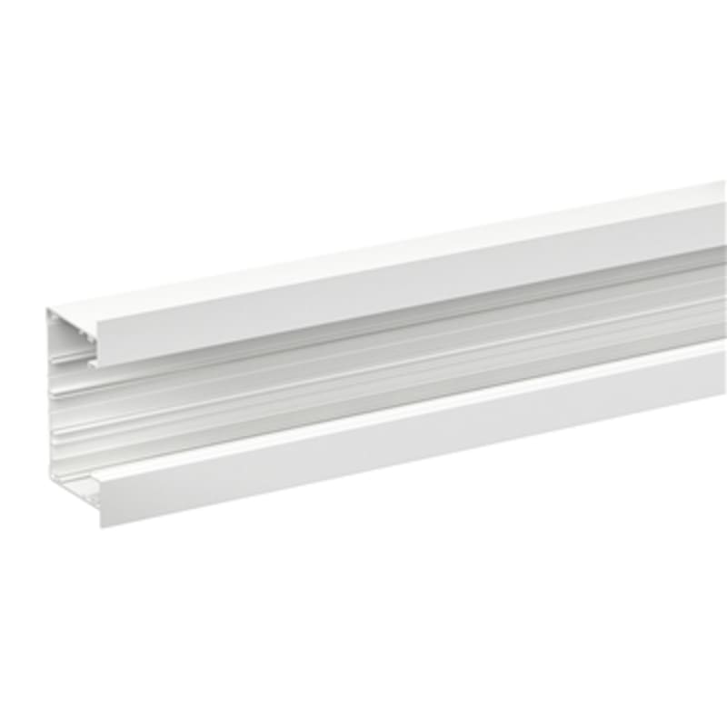INKA Wall Trunking 123x72 mm, 2.5 m, Lacquered Aluminium, White, Halogen-Free (5506318)