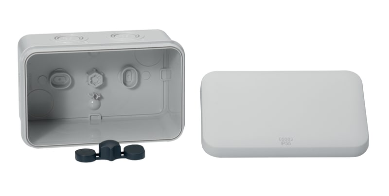 Schneider Electric Mureva BOX - junction box - knock-out 6XM16/20 - 105X65X55 mm ENN05083