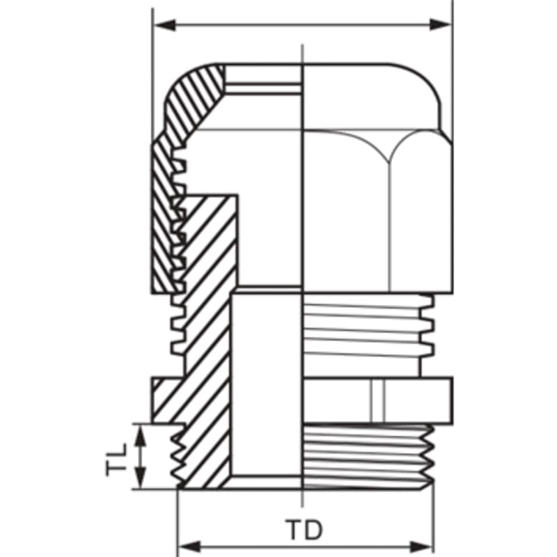 Schneider Electric Thorsman Glands - cable gland - grey - M20 - diameter 6 to 12 ISM71503