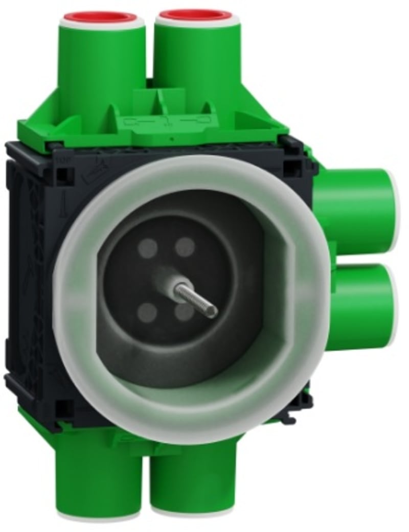 Schneider Electric IMT80278 Multifix 1M Concrete Wall Box, 32 mm, 6-Pipe Entry