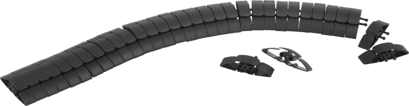 Feed Trunking for floor - Black (INS61200)