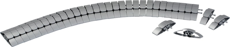 Feed Trunking for floor - Silver (INS61201)