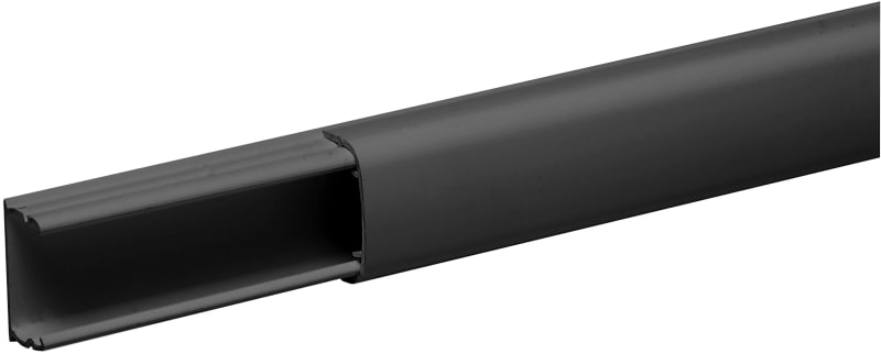 Schneider Electric Mini trunking, OptiLine Mini, 12X20MM, 1-Comp, PVC, Black tape ISM14145