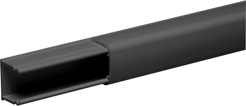 Schneider Electric Mini trunking, OptiLine Mini, 18X20MM, 1-Comp, PVC, Black tape ISM14345