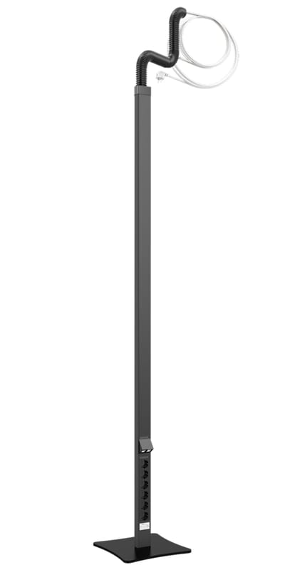 Elis Elektro MP-U500SV Power Column MP-Flex, 2100 mm, Black, 6 Sockets