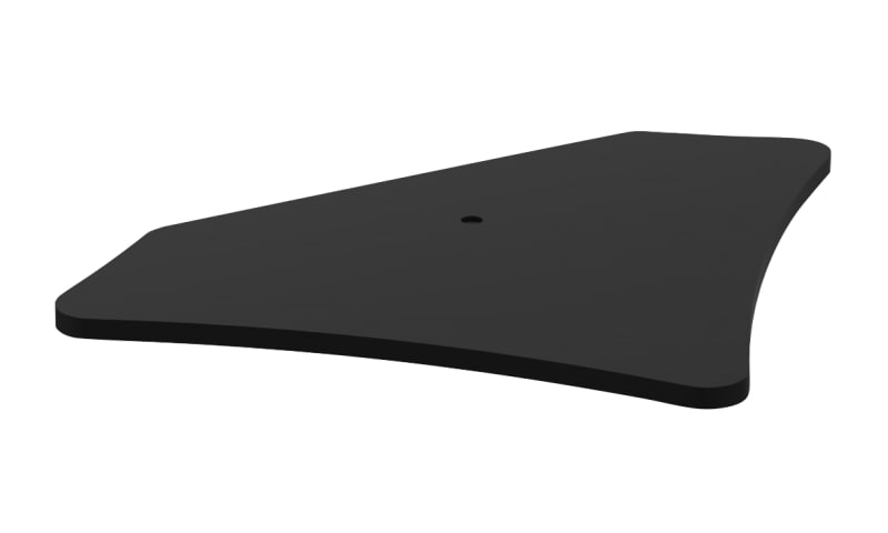 Rod Foot against wall 6,5kg Black