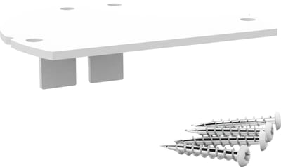 Elis Elektro End Piece with Wall Fastening, MP-Flex White