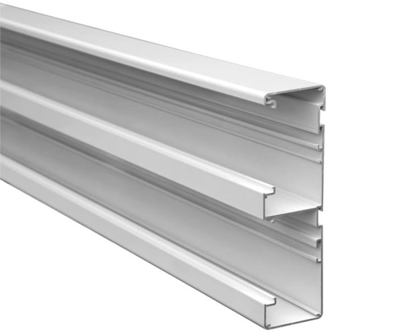 Wall Trunking 220x65 mm, 3 m, Aluminium/Natural (TB2210-1)
