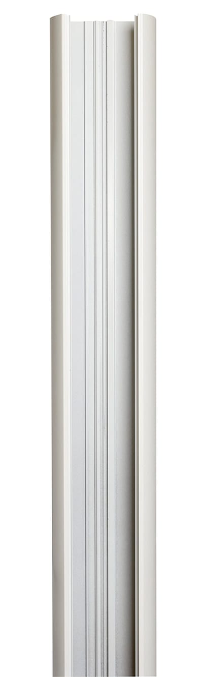 Wall Trunking 120x60 mm, 3 m, Aluminium/White