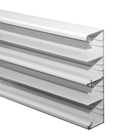 Feed Trunking 184X49MM 3M Al/White TBA18-3