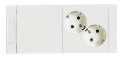 Elis Elektro AUD11-214 Socket Outlet Set 2-Way White