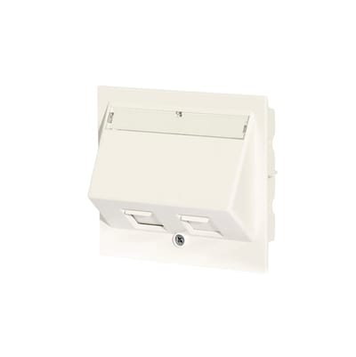 Datacover 2XRJ45 Keystone White DUCT-KEY-3