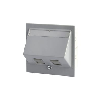 Datacover 2XRJ45 Keystone grey DUCT-KEY-1