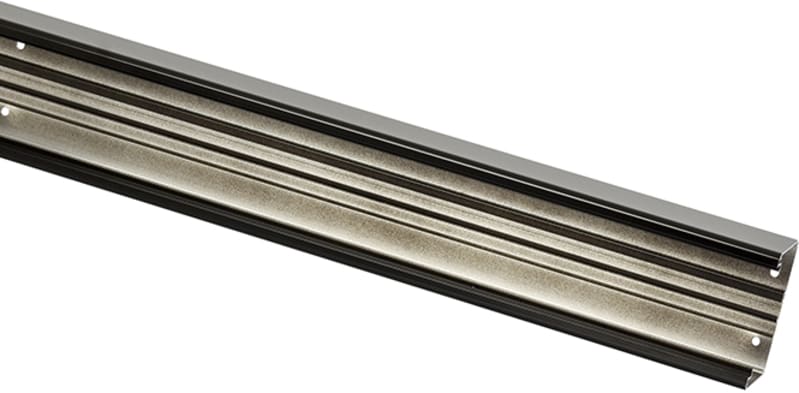 Wall Trunking 100x65 mm, 3 m, Aluminium/Black (TB1010-2)