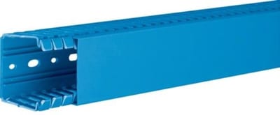 Slotted WIRING DUCT,60X60MM BLUE 2M