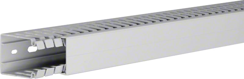 Slotted Trunking HALOGEN-FREE 40X40 Light grey L=2M (HA740040)