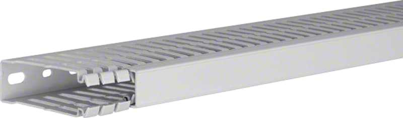 Slotted Trunking HALOGEN-FREE 80X25 Light grey L=2M (HA780025)