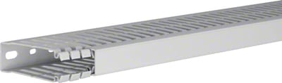 Slotted Trunking HALOGEN-FREE 80X25 Light grey L=2M